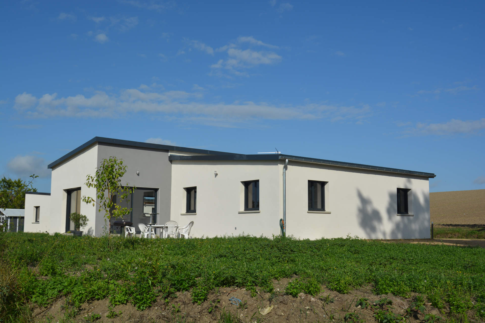 construction d'une maison de plein pied dans les Ardennes